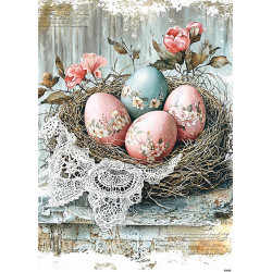 Papír rýžový A4 Vintage styl, malovaná vajíčka