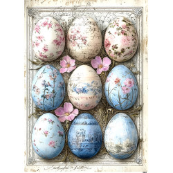 Papír rýžový A4 Devět velikonočních kraslic