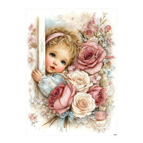 Papír rýžový A5 Vintage styl, lampa