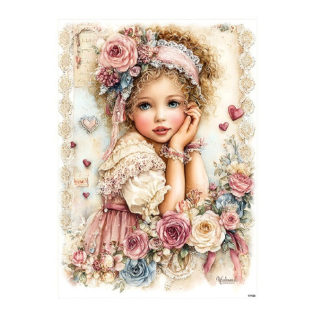 Papír rýžový A5 Romantický styl, batole