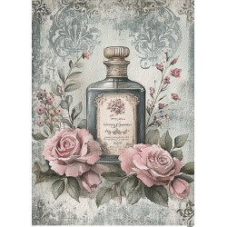 Papír rýžový A4 Patinovaný vintage styl, parfém