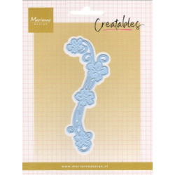 Vyřezávací šablona - Květinová spirála (MD)