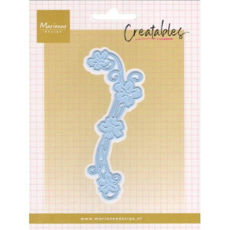 Vyřezávací šablona - Květinová spirála (MD)