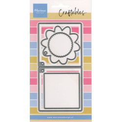 Vyřezávací šablony - Květinový štítek (MD)