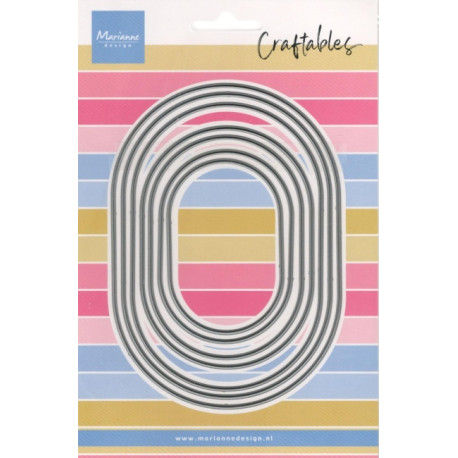 Vyřezávací šablony - Základní obdéníky zaoblené (MD)