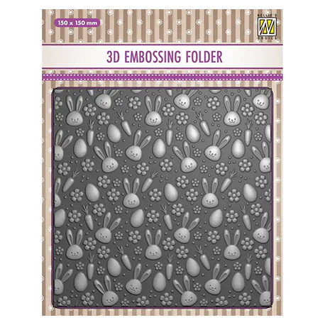 Embossovací kapsa 3D - Zajíčci a mrkve (Nellie´s Choice)