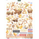 Papírové výřezy A4 - Jarní zvířátka (Katy Sue)