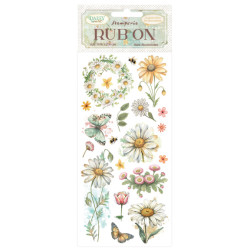 Transfer Stamperia 10x21,6cm - Daisy Art, kopretiny a motýlci (DFLRB220)