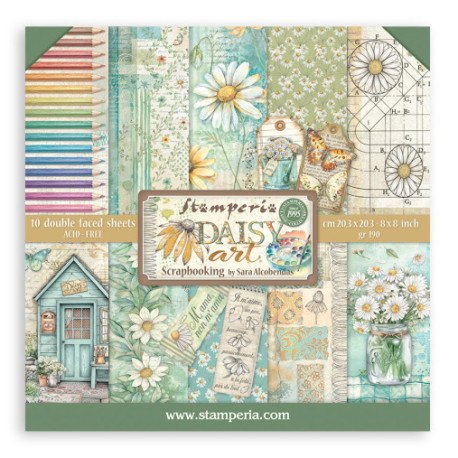 Sada papírů 20,3x20,3 190g Daisy Art (SBBS138)