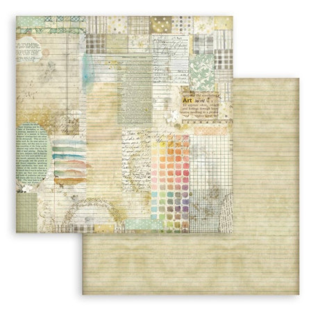 Daisy Art, akvarelový vzor 30,5x30,5 scrapbook