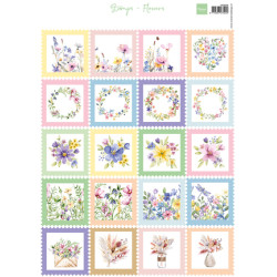 Papír A4 Poštovní známky Květy (MD)