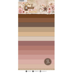 Sada papírů 15x30cm 12 colors Teddy's Tea Time nr. 423 (SL)