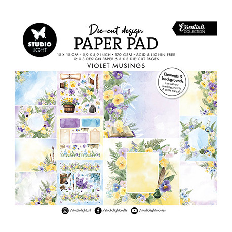 Sada papírů a výseků Violet Musings Essentials nr. 427 (SL)