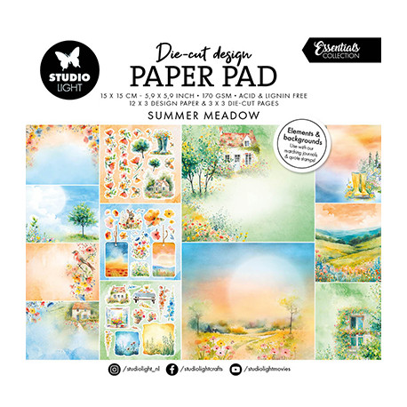 Sada papírů a výseků Summer Meadow Essentials nr. 426 (SL)