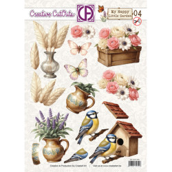 Papírové výřezy A4 - Malá zahrádka 04 (CA)