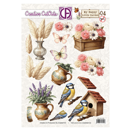 Papírové výřezy A4 - Malá zahrádka 04 (CA)