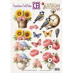 Papírové výřezy A4 - Malá zahrádka 02 (CA)