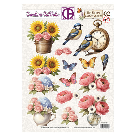 Papírové výřezy A4 - Malá zahrádka 02 (CA)