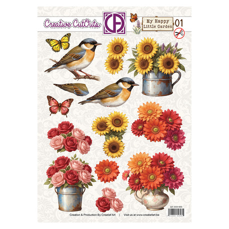 Papírové výřezy A4 - Malá zahrádka 01 (CA)