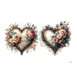 Papír rýžový A5 Romantický ve fialové, motýlí keř