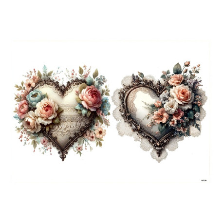 Papír rýžový A5 Romantický ve fialové, motýlí keř