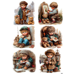 Papír rýžový A4 Zvířátka na šňůře