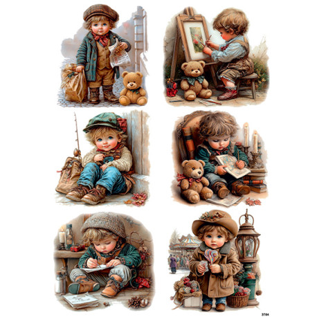 Papír rýžový A4 Zvířátka na šňůře