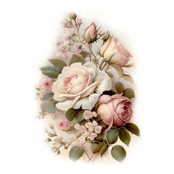 Papír rýžový A5 Viktoriánské růže II