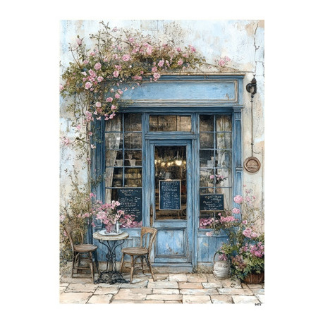 Papír rýžový A5 Provensálský styl, obchůdek