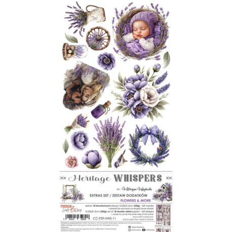 Heritage Whispers Extras Set Flowers & More - sada k vystřihování (Craft O´Clock)