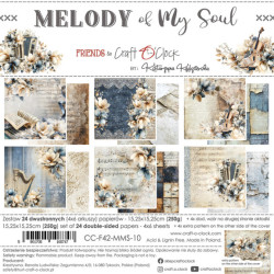 Sada papírů 15x15 Melody of My Soul (Craft O´Clock)
