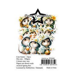 Sada papírových výseků Cute Easter 16ks (PF)