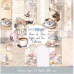 Sada papírů 15x15 Home&Deco Coffee and Tea (Papers For You)