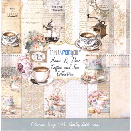Sada papírů 15x15 Home&Deco Coffee and Tea (Papers For You)