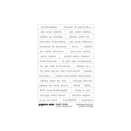 Samolepky - Láska, fráze, 10x15