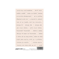 Samolepky - Miluju, fráze, 10x15