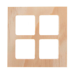 Dřevěná mini okénka 7x7cm, 2ks