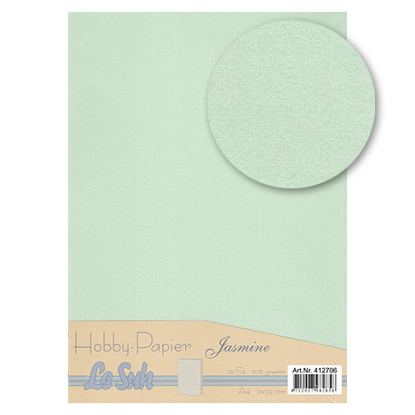 Hobby karton A4, 205g perleťový, akvamarínový