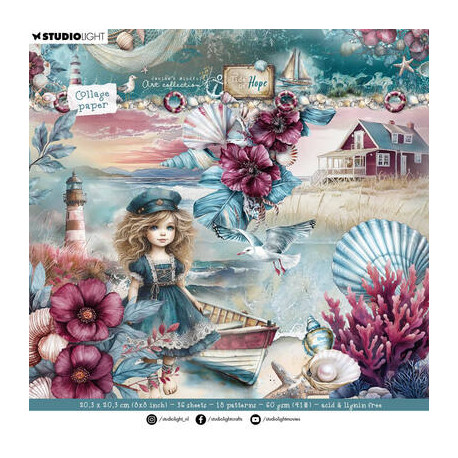 Sada papírů na pozadí 20x20 Tide of Hope nr. 432 (SL)