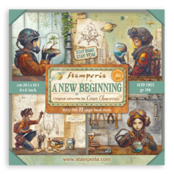 Sada papírů MAXI 20,3x20,3 190g A New Beginning (SBBSXB23)