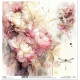 Zahrada múz, dívčí tvář v růžových pivoňkách - scrap.papír 31x32cm (ITD)