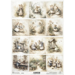 Papír rýžový A4 Myší svět, jarní sázení