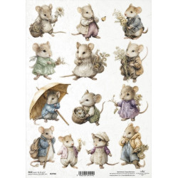 Papír rýžový A4 Myší svět, jarní cesta