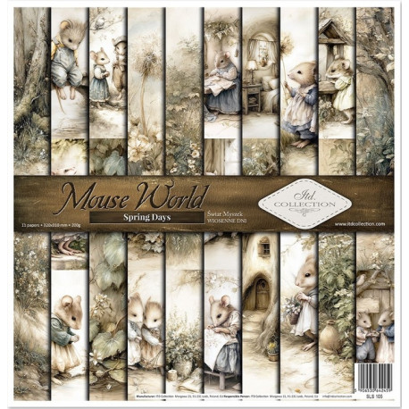 Sada papírů 31x32cm - Myší svět, jarní dny (ITD)