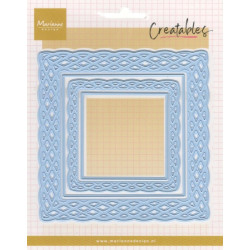 Vyřezávací šablony - Proutěné čtverce (MD)