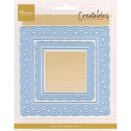 Vyřezávací šablony - Proutěné čtverce (MD)