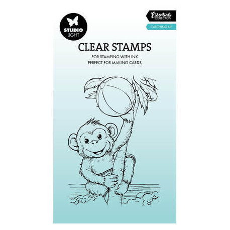 Transp.razítko - Catching Up, Monkey Essentials no. 947 (SL)