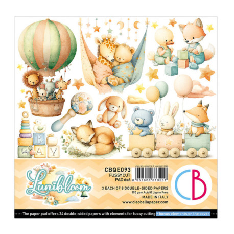 Sada papírů 15x15 Lunibloom (Ciao Bella)