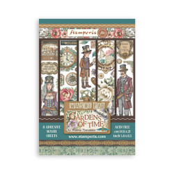 Sada Washi papírů A5 Gardens of Time (Stamperia)