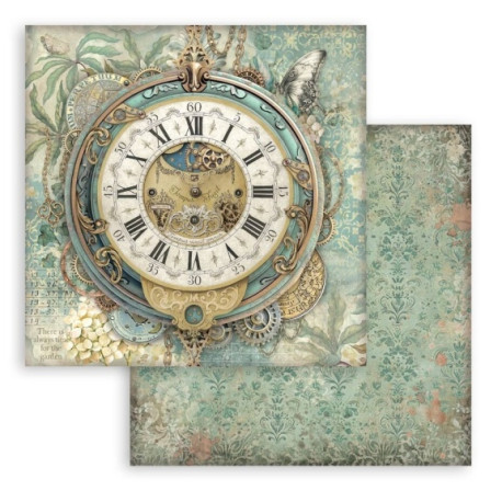 Gardens of Time, velké hodiny 30,5x30,5 scrapbook